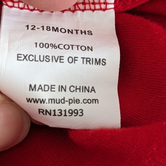 Mud Pie Reindeer Christmas Light Shirt 12-18m - Picture 5 of 6